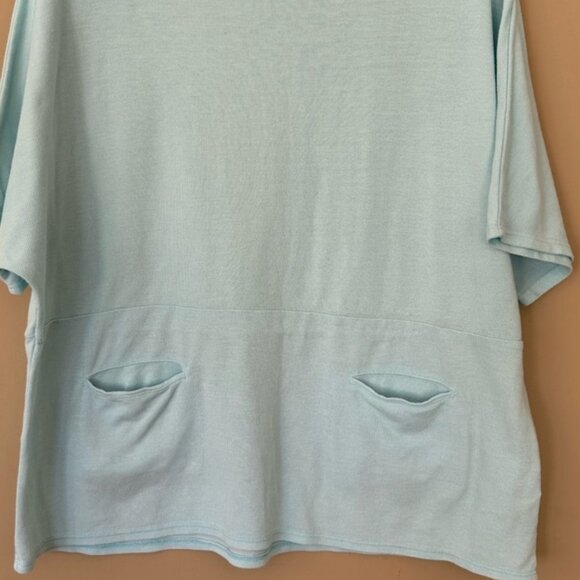 Fresh produce boxy top with pockets - light aqua xl/xxl - Picture 2 of 14